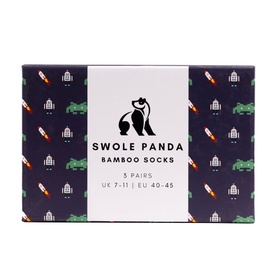 Outer Space Bamboo Socks Three-Pack Gift Set