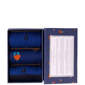 Hot Air Balloon Bamboo Socks Three-Pack Gift Set