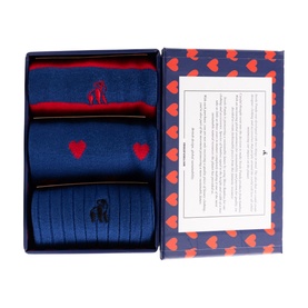 Love Heart Bamboo Socks Three-Pack Gift Set