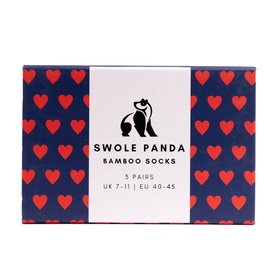 Love Heart Bamboo Socks Three-Pack Gift Set
