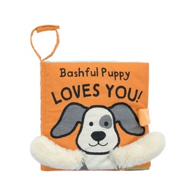 Bashful Puppy Loves You Fabric Book