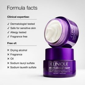 Smart Clinical Repair&trade; Overnight Recovery Cream + Mask