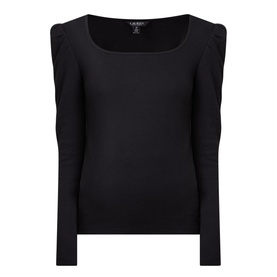 Aminata Gathered-Shoulder Top