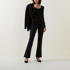 Aminata Gathered-Shoulder Top