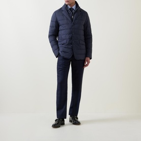 Quilted Single-Breasted Jacket