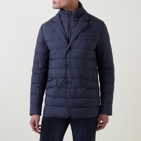 Quilted Single-Breasted Jacket