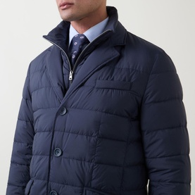 Quilted Single-Breasted Jacket