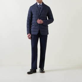 Quilted Single-Breasted Jacket