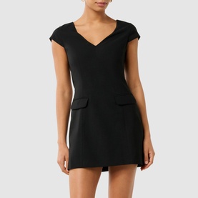 Layla Cap-Sleeve Mini Shift Dress
