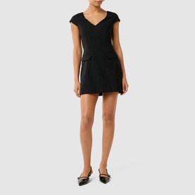 Layla Cap-Sleeve Mini Shift Dress