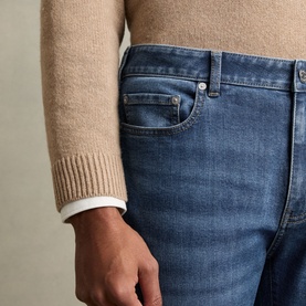 Tapered-Leg Jeans