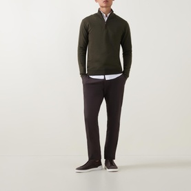 Extra Fine Half-Zip Sweater