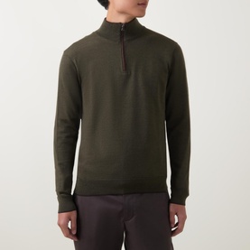 Extra Fine Half-Zip Sweater