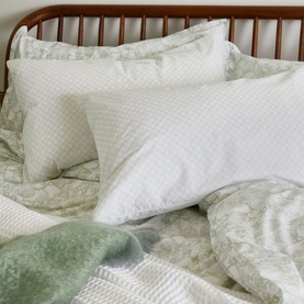 300 Thread Count Sage Trellis Pillowcase Set