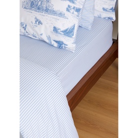 300 Thread Count Wild Atlantic Stripe Fitted Sheet
