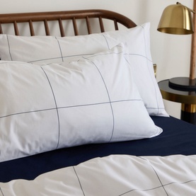 300 Thread Count Windowpane Pillowcase Set