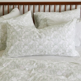 300 Thread Count Sage Magnolia King Pillowcase Set