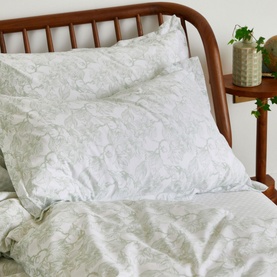 300 Thread Count Sage Magnolia Oxford Pillowcase