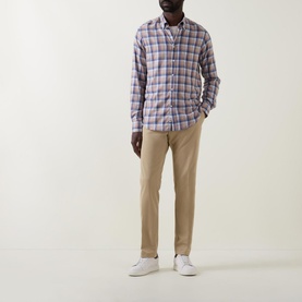 Check Single-Cuff Casual Shirt