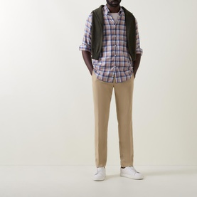 Check Single-Cuff Casual Shirt