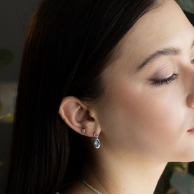 Dapple Labradorite Earrings