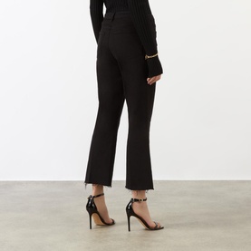 Kendra High-Waisted Flared Cropped Jeans
