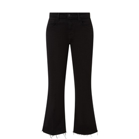 Kendra High-Waisted Flared Cropped Jeans
