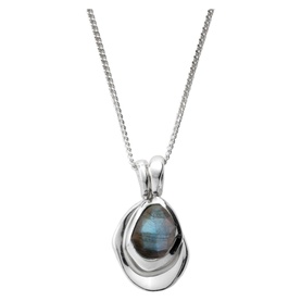 Labradorite Pebble Charms Necklace