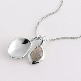 Labradorite Pebble Charms Necklace