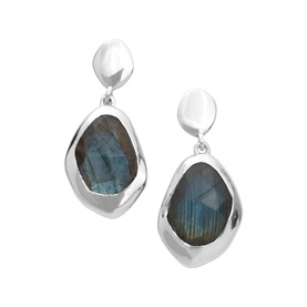 Labradorite Large Stepping Stone Earrings