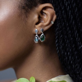 Labradorite Stepping Stone Earrings