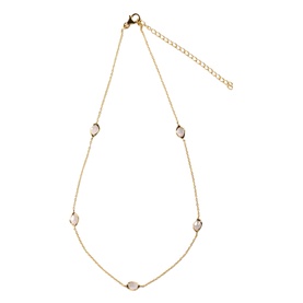 Rose Quartz Stepping Stone Necklace