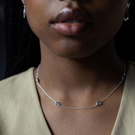 Labradorite Stepping Stone Necklace