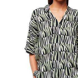 Checkerboard Tiger Boxy Shirt