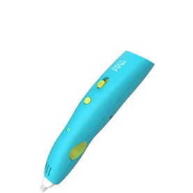 My First 3dPen Make in blue with yellow accent button, slim handheld design with fine tip nozzle
