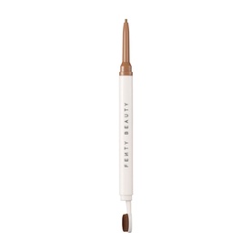 Fenty Beauty Brow MVP Ultra Fine Brow Pencil & Styler in Medium Blonde, dual-ended white pen with fine tip and spoolie brush, 0.07g