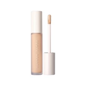 Fenty Beauty Pro Filt'r Instant Retouch Concealer in light beige shade, 8ml doe-foot applicator wand beside open tube