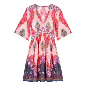 Yaya Printed Mini Dress