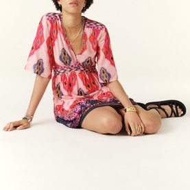 Yaya Printed Mini Dress