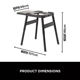Woodfire Adjustable Stand & Side Table