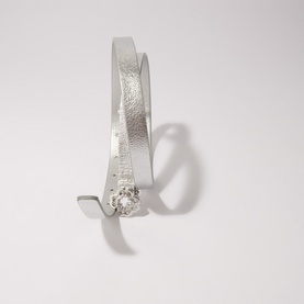 Clover Buckle Leather Belt