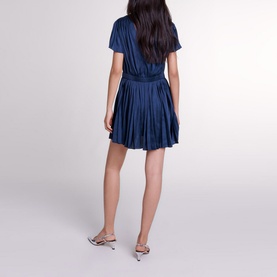 Pleated Mini Dress
