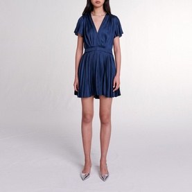 Pleated Mini Dress