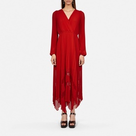 Asymmetric Pleated Dress