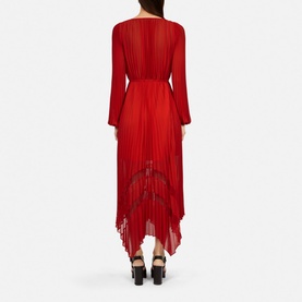 Asymmetric Pleated Dress