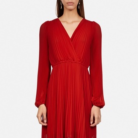 Asymmetric Pleated Dress