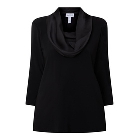 Draped Long-Sleeved Top