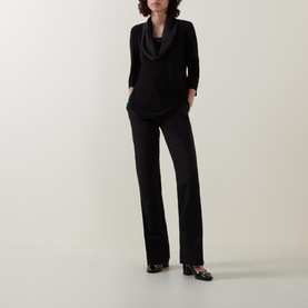 Draped Long-Sleeved Top