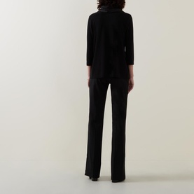 Draped Long-Sleeved Top