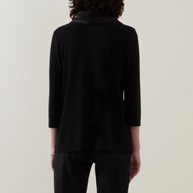 Draped Long-Sleeved Top